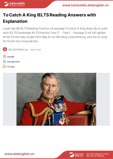 catch the king|To catch a king IELTS Reading with answers .